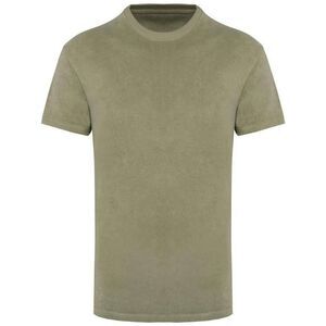 Native Spirit Unisex Adult Terry Towel T-Shirt / Almond Green